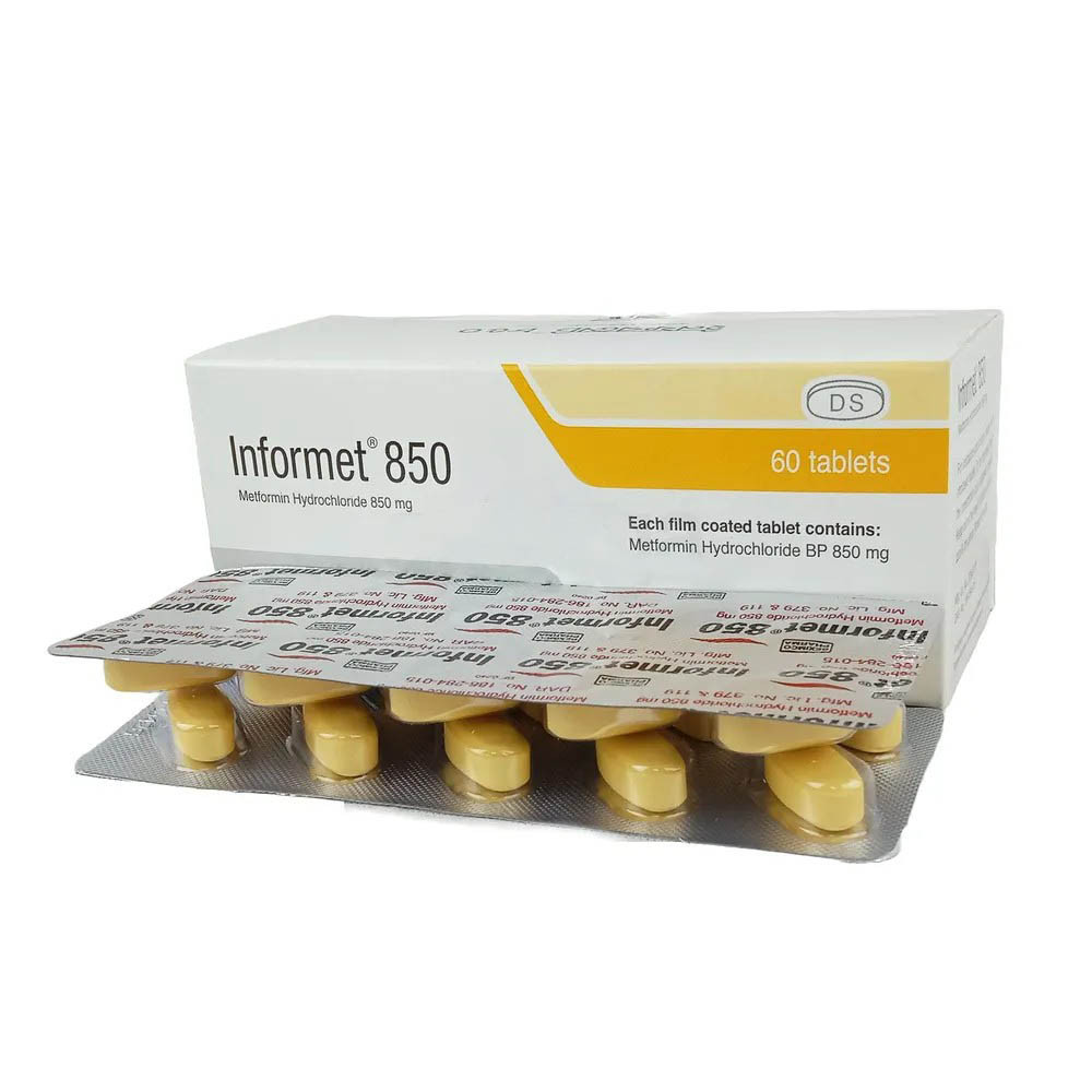 1761108501_informet-850-mg-tablet-24443904557-i1-bir8yvho9o7jf4uwchwy.jpg Informet 850 Tab - Image 1