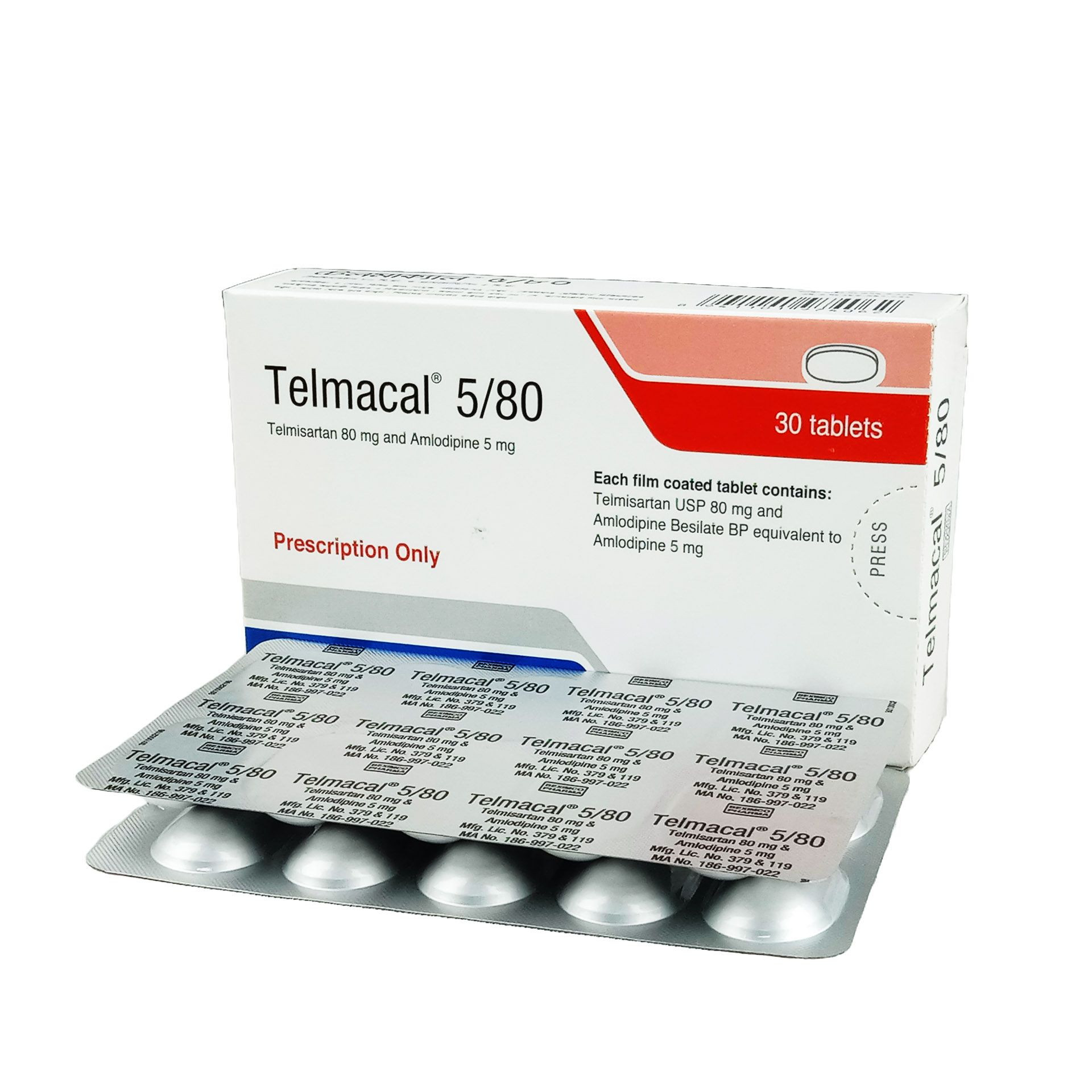 1761546636_telmacal-5-mg-tablet-61947347521-i1-w6otkyncewpepbborcep.jpg Telmacal 5/40 Tab - Image 1