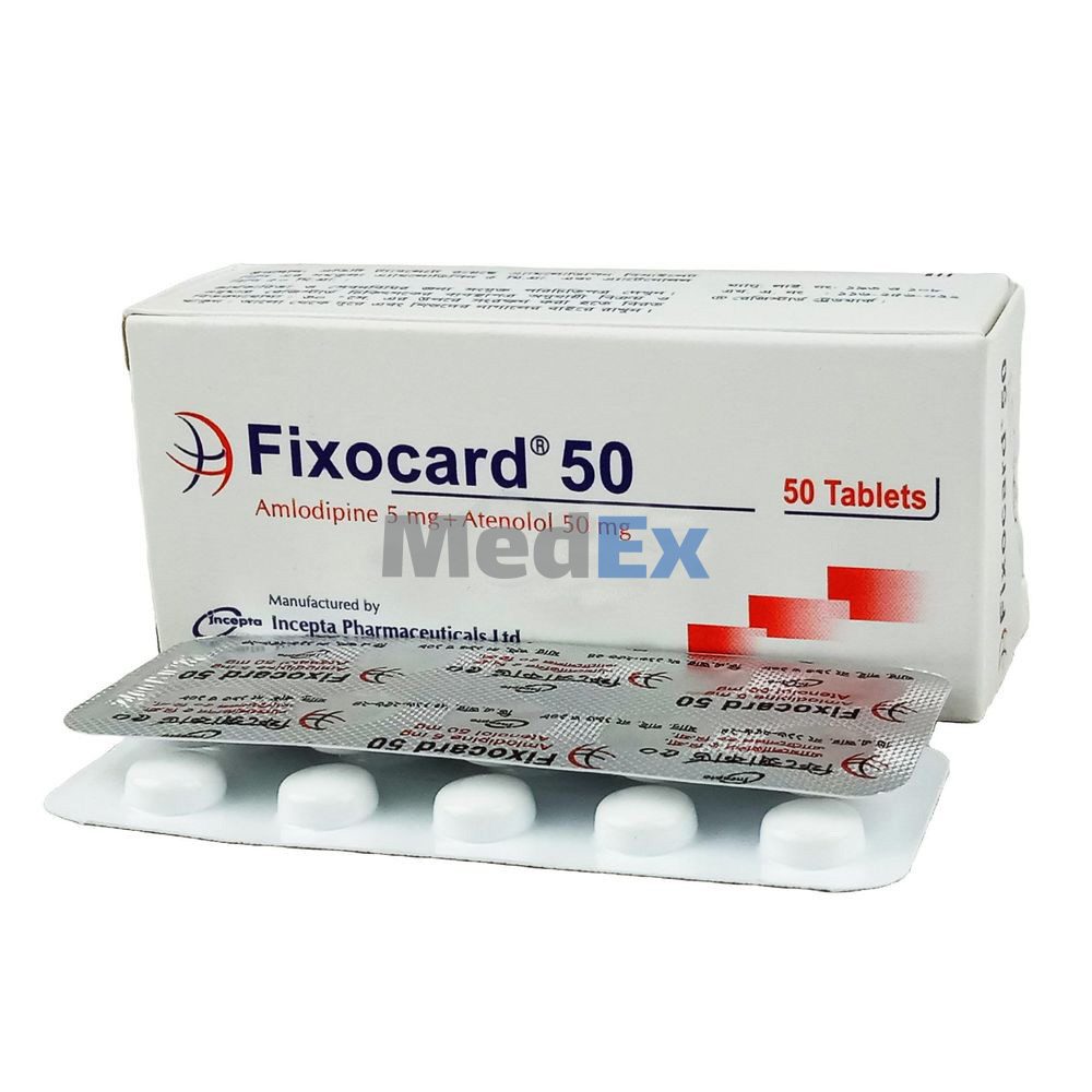 1762402958_fixocard-5-mg-tablet-64813248421-i1-g0ey2bnqp5iw8ucdilla.jpg Fixocard 50 Tab - Image 1